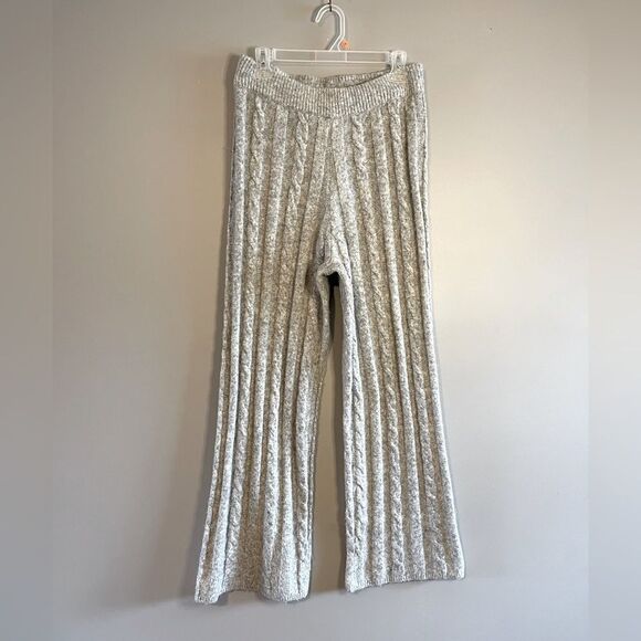 Abercrombie & Fitch Gray Knit Cardigan & Pant Sweater Set | SZ L & M - Picture 5 of 16